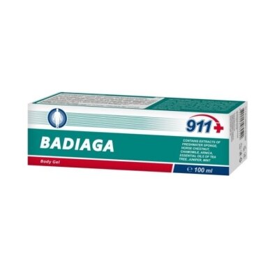911 BADIAGA gelis -balzamas kūnui, 100 ml
