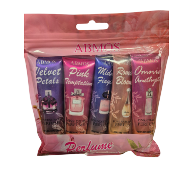 ABMOS parfumuotų rankų kremų rinkinys – 5 x 30 ml