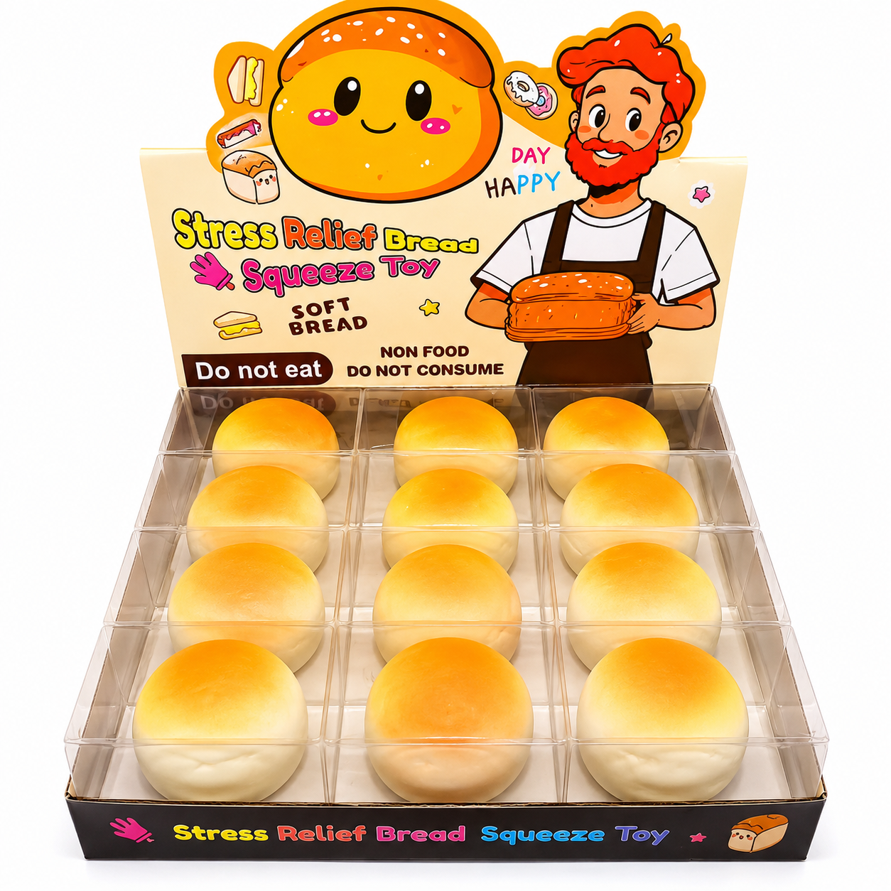 Antistresinis spaudomas žaislas „Duonelė“ – Squishy Antistresinis spaudomas žaislas „Duonelė“ – Squishy