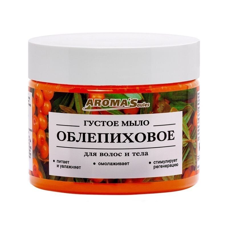 AROMA'SAULES tirštas muilas kūnui ir plaukams Šaltalankių, 250 ml AROMA'SAULES tirštas muilas kūnui ir plaukams Šaltalankių, 250 ml
