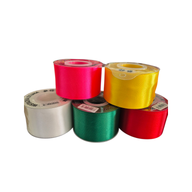 Atlasinė juostelė (vienspalvė) – 5 cm x 22,5 m Atlasinė juostelė (vienspalvė) – 5 cm x 22,5 m