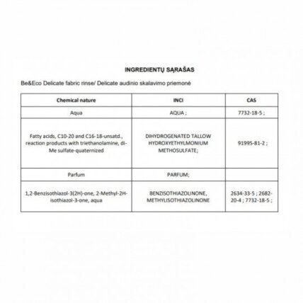 BE&ECO audinių minkštiklis Švelnus, 1 L 1 BE&ECO audinių minkštiklis Švelnus, 1 L 1