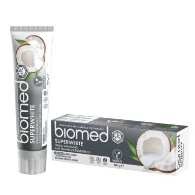 BIOMED SUPERWHITE dantų pasta, 100 g