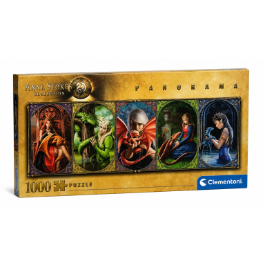 CLEMENTONI Anne Stokes Collection Panorama Drakonai dėlionė, 1000 detalių