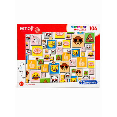CLEMENTONI SuperColor Emoji dėlionė, 104 detalės
