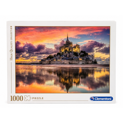 CLEMENTONI High Quality Collection Mont Saint-Michel dėlionė, 1000 detalių CLEMENTONI High Quality Collection Mont Saint-Michel dėlionė, 1000 detalių