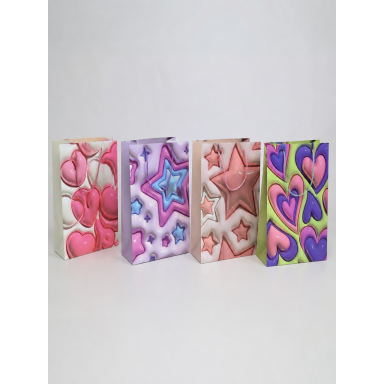 Didelis 3D dovanų maišelis 43x30,5x12 cm Didelis 3D dovanų maišelis 43x30,5x12 cm