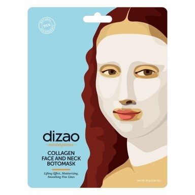 DIZAO MASTERPIECES kaukė veidui, kaklui, akių vokams su kolagenu, 30 g