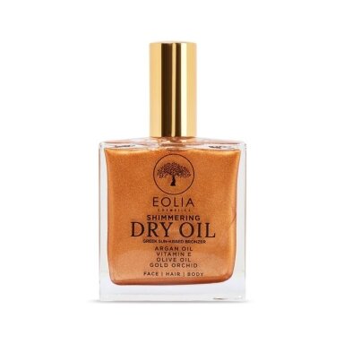 EOLIA sausas aliejus purškiamas su argano aliejumi ir bronziniu blizgesiu Gold Orchid, 100 ml