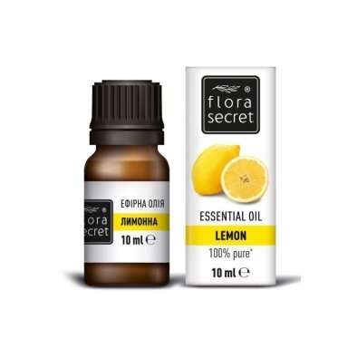 FLORA SECRET citrinų eterinis aliejus, 10 ml FLORA SECRET citrinų eterinis aliejus, 10 ml