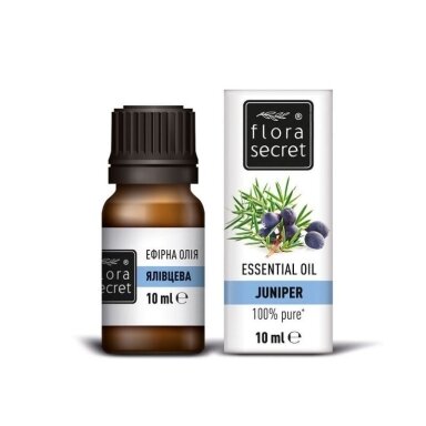 FLORA SECRET kadagių eterinis aliejus, 10 ml FLORA SECRET kadagių eterinis aliejus, 10 ml