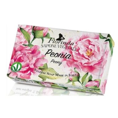 FLORINDA muilas augalinis rankų darbo parfumuotas Bijūnų aromato, 200 g
