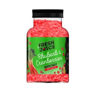 FRESH JUICE vonios druska Rhubarb & Cranberries, 700 g FRESH JUICE vonios druska Rhubarb & Cranberries, 700 g