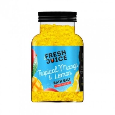 FRESH JUICE vonios druska Tropical Mango & Lemon, 700 g FRESH JUICE vonios druska Tropical Mango & Lemon, 700 g