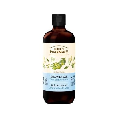GREEN PHARMACY dušo želė Alyvuogių ir ryžių pienas, 500 ml