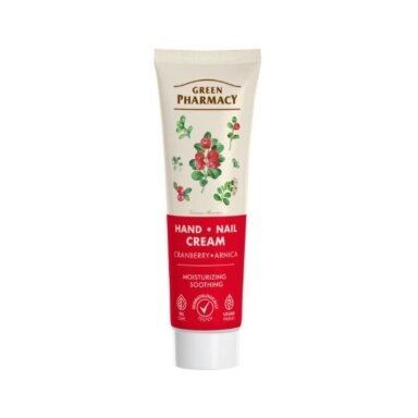 GREEN PHARMACY kremas rankoms ir nagams Spanguolės ir arnika, 100 ml