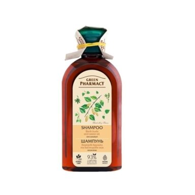 GREEN PHARMACY šampūnas nuo pleiskanų Beržo pumpurai ir ricinos aliejus, 350 ml GREEN PHARMACY šampūnas nuo pleiskanų Beržo pumpurai ir ricinos aliejus, 350 ml