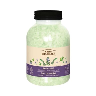 GREEN PHARMACY vonios druska Rozmarinas ir Maroko mėta, 1000 g GREEN PHARMACY vonios druska Rozmarinas ir Maroko mėta, 1000 g