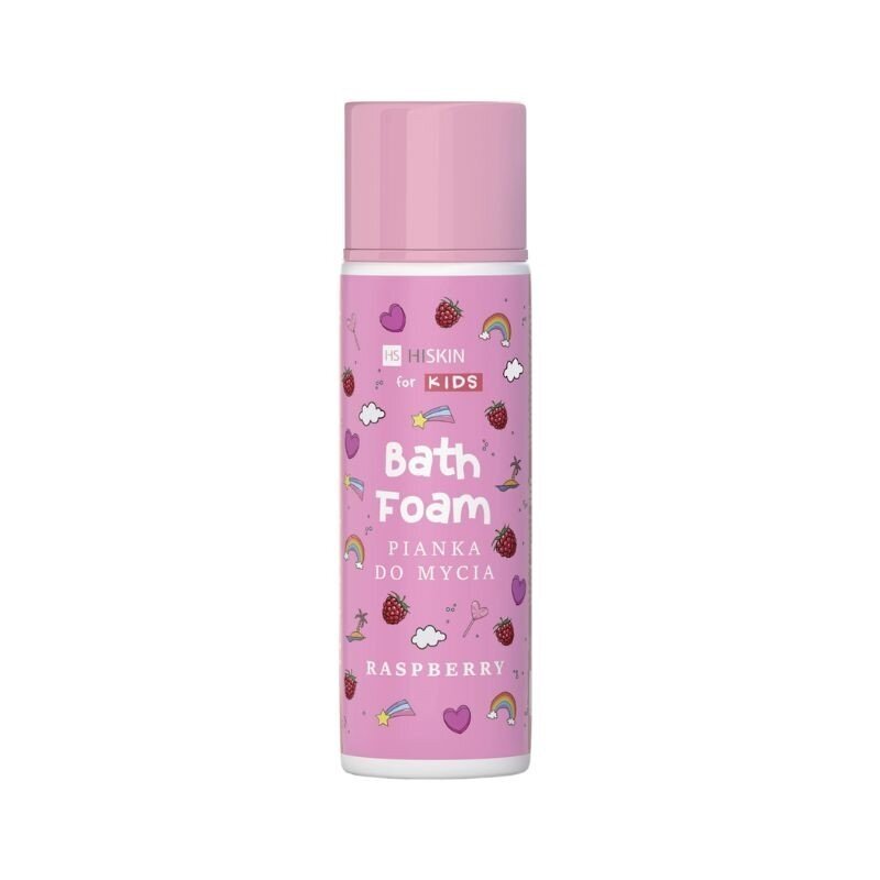 HISKIN Kids prausimosi putos Raspberry, 250 ml (purškiamos)