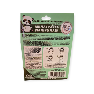 Lakštinė veido kaukė „Panda“ – 30 ml Lakštinė veido kaukė „Panda“ – 30 ml
