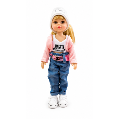 Vinilinė lėlė mergaitė Jingxin Princess su stilingais drabužiais, 35 cm Vinilinė lėlė mergaitė Jingxin Princess su stilingais drabužiais, 35 cm