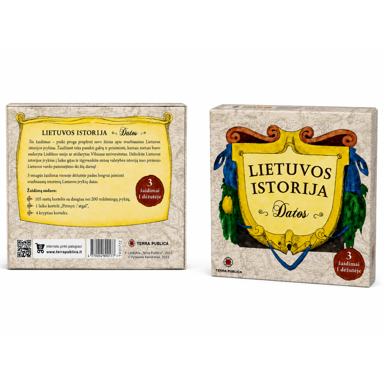 Lietuvos istorija „Datos“ – 3 žaidimai vienoje dėžutėje