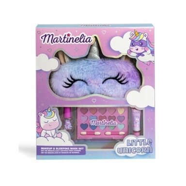MARTINELIA kosmetikos rinkinys Little Unicorn ( šešėlių paletė, lūpų blizgesys, nagų lakas, miego kaukė)