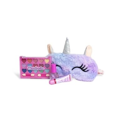 MARTINELIA kosmetikos rinkinys Little Unicorn ( šešėlių paletė, lūpų blizgesys, nagų lakas, miego kaukė)