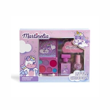 MARTINELIA kosmetikos rinkinys Little Unicorn (tualetinis vanduo, akių šešėlių paletė, nagų lakas, nagų dildė)