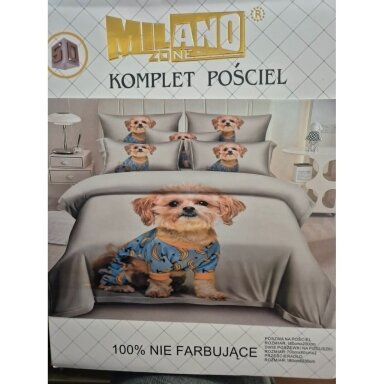 Milano Zone 4 dalių patalynės komplektas – šuniuko dizainas Milano Zone 4 dalių patalynės komplektas – šuniuko dizainas
