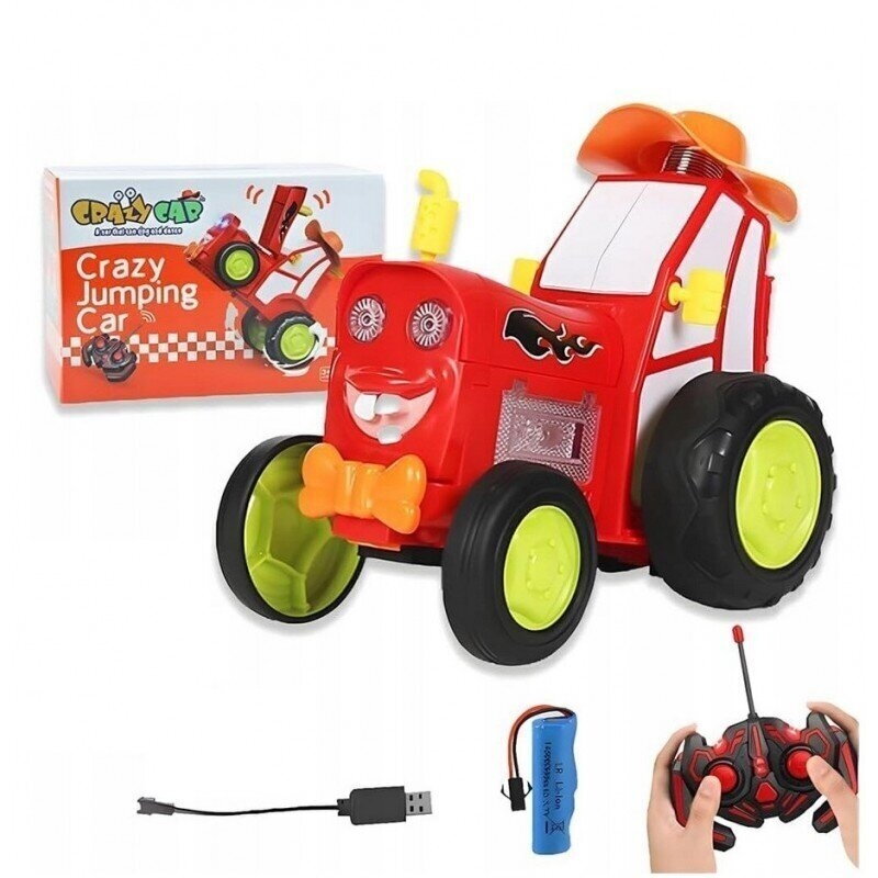 Nuotoliniu būdu valdomas šokinėjantis traktorius „Crazy Jumping Car“