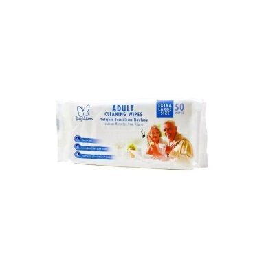 Papilion Adult Cleaning Wipes – drėgnos servetėlės suaugusiems (50 vnt., Extra Large) Papilion Adult Cleaning Wipes – drėgnos servetėlės suaugusiems (50 vnt., Extra Large)
