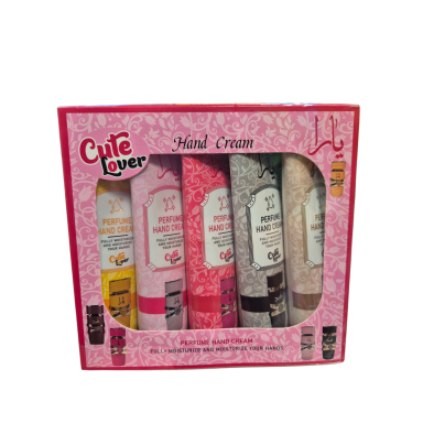 Parfumuotų rankų kremų rinkinys "Cute Lover" – 5 x 30 ml