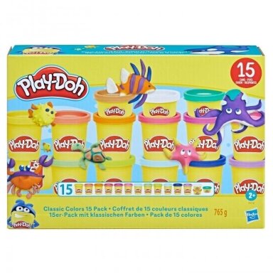 Play-Doh plastilino rinkinys, 15 klasikinių spalvų (765 g) Play-Doh plastilino rinkinys, 15 klasikinių spalvų (765 g)