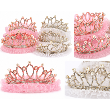 Princesės lankelis su karūna (1 vnt.) Princesės lankelis su karūna (1 vnt.)