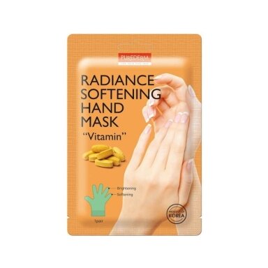 PUREDERM kaukė rankoms minkštinamoji Vitamin, 2x15 g