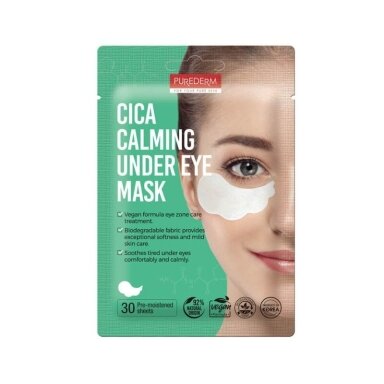 PUREDERM paakių padeliai Cica Calming, 30 vnt.