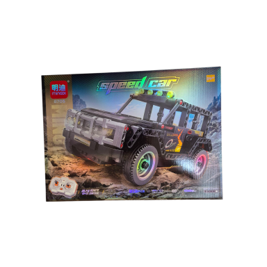 Radijo bangomis valdomas konstruktorius „Speed Car Jeep“ (313 detalės)