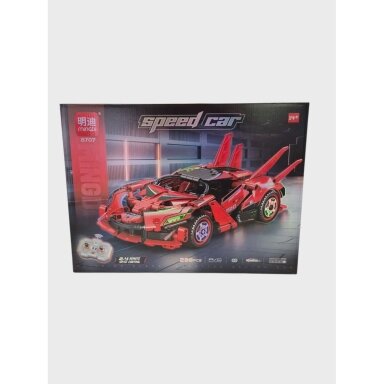 R/C konstruktorius „Speed Car“ – lenktyninis automobilis su nuotoliniu valdymu (283 detalės, 14+)