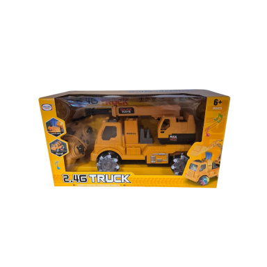RC statybinė mašina su šviesomis, garsu ir dūmais (2.4GHz)