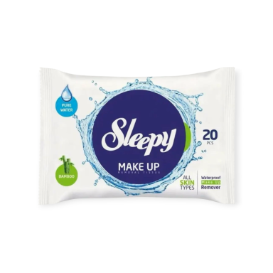 Sleepy makiažo valymo servetėlės, 20 vnt.
