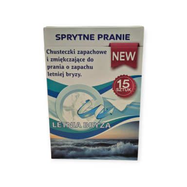 Sprytne Pranie skalbimo servetėlės baltai skalbai, 15 vnt.