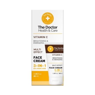 THE DOCTOR veido kremas šviesinamasis 3 in 1 Vitaminas C, 40 ml