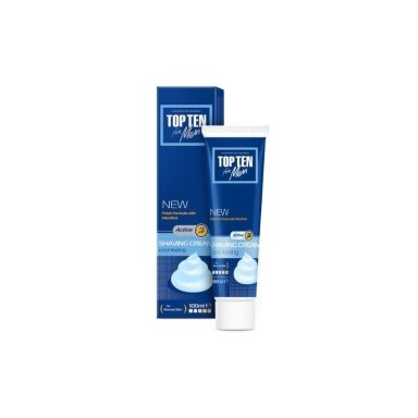 TOP TEN for Men skutimosi kremas su mentoliu Active, 100 ml