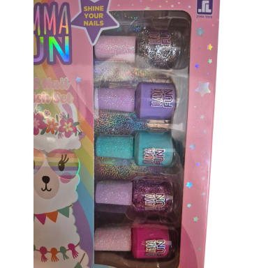 Vaikiškų nagų lakų rinkinys „Lamma Fun“ (5 vnt.)