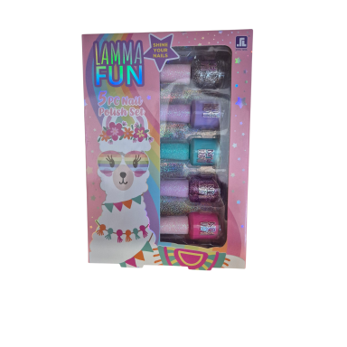 Vaikiškų nagų lakų rinkinys „Lamma Fun“ (5 vnt.)
